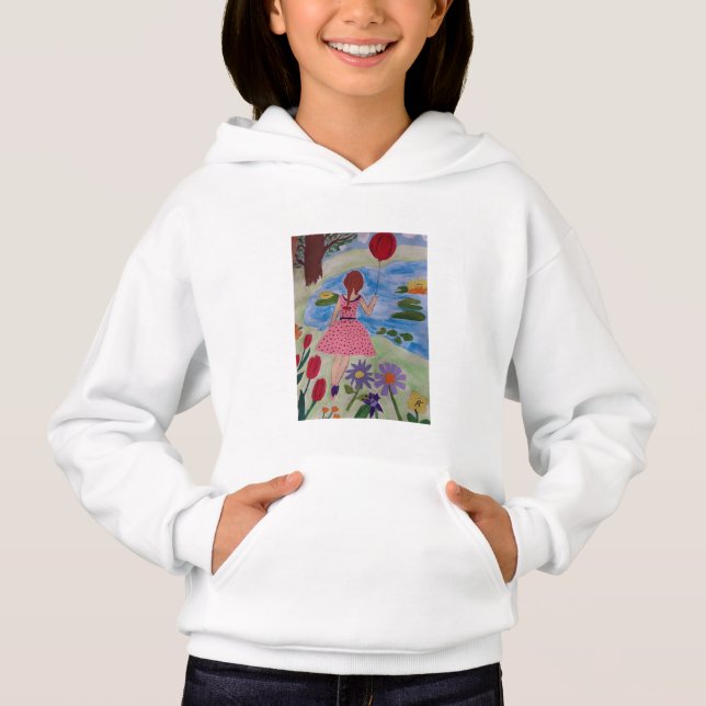 Rapariga com Hoodie Red Balloon (Frente)