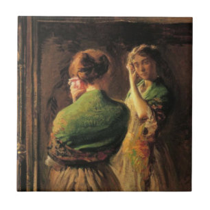 Rapariga com um Saco Verde (por Joseph DeCamp)