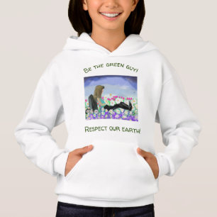Rapariga Daisy na Natureza, camiseta para rapariga