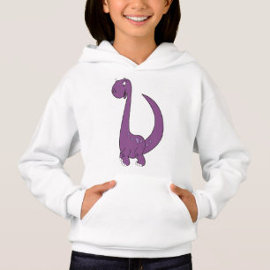 Rapariga de Cartoon Violet Brachiosaurus