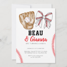 Rapariga de Convite de aniversário Combinado