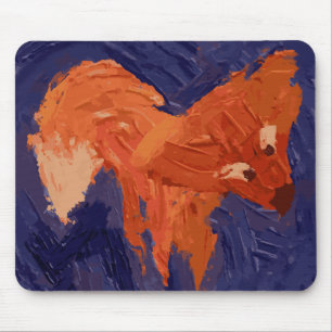 Rapariga de Raposa Fofa Mouse Pad