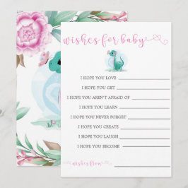 Rapariga Dinossaur Pink Peony Deseja Convidados Pa