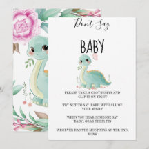 Rapariga Dinossauro Rosa Peony Não Diga Cartões Be