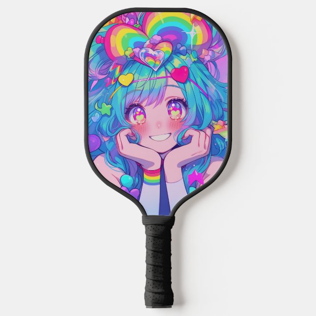 Rapariga do Arco-Íris Divertida Kawaii (Front)