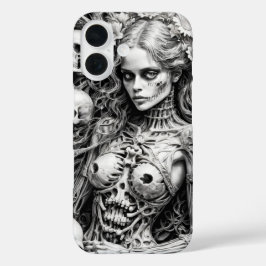 Rapariga do crânio com cobrir