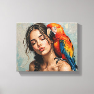 Rapariga e Arte Canvas