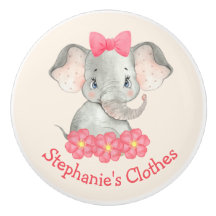 Rapariga Elefante Personalizada Aquarela Crianças