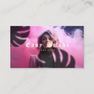Rapariga Fumaça Compra Cartão de visita