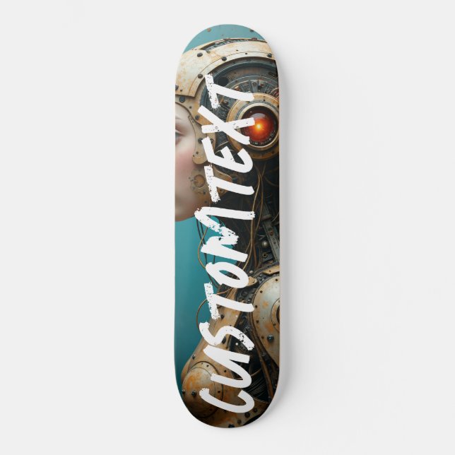 Rapariga personalizada de skate (Frente)