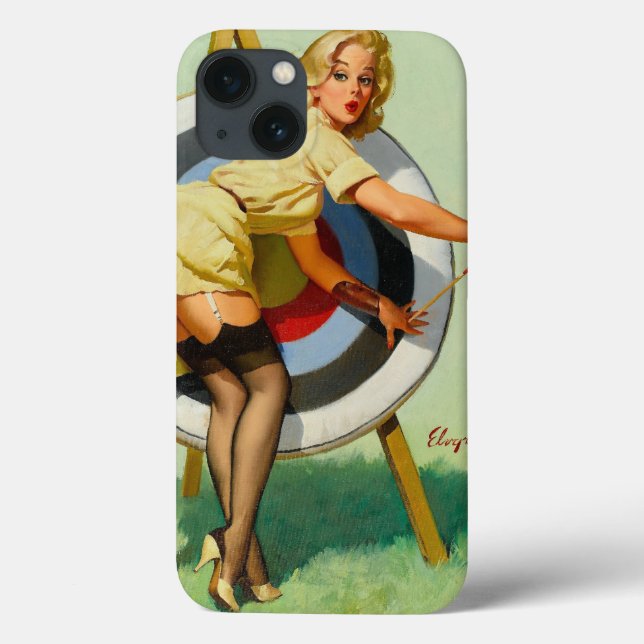 Rapariga Pin-Up da Archery (Verso)
