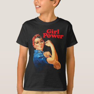 Rapariga Potente Camisa Feminista Raio Resiste Não