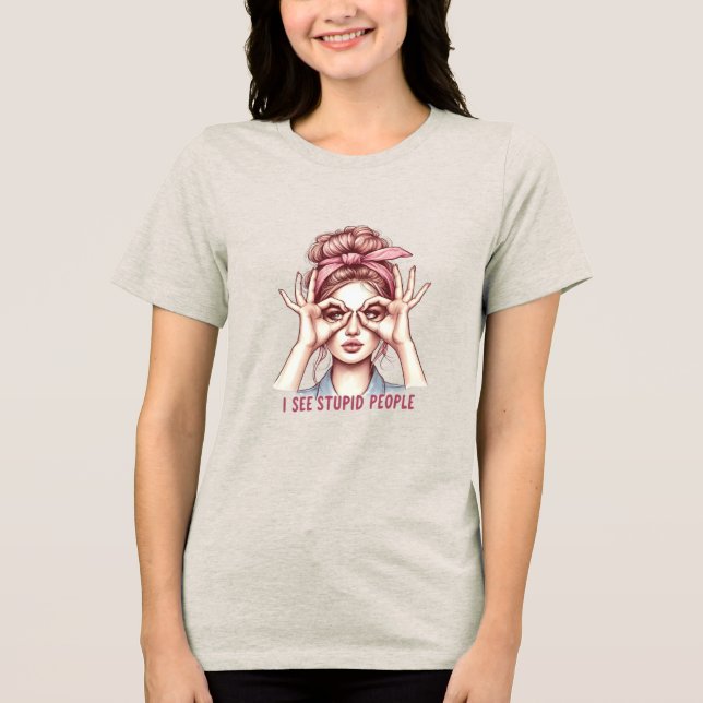 Rapariga Retro Sassy - Eu Vejo A Tripla Blend Do P (Frente)