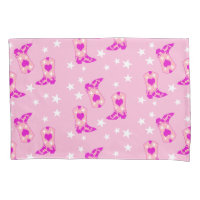 Rapariga Rosa Moderna Garra Rosa Boots Ocidentais 