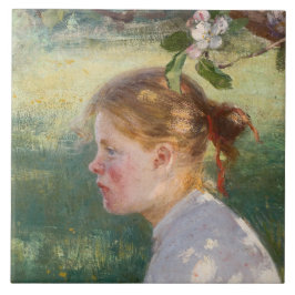 Rapariga sob a árvore da maçã (por Danielson-Gambo