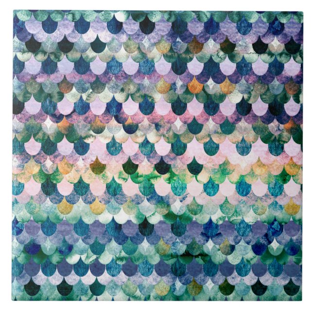 Rapariga Trend Blue Mermaid Fish Scales (Frente)