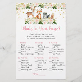 Rapariga Woodland Floral O que há no seu jogo