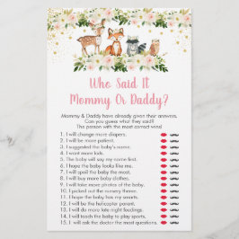 Rapariga Woodland Floral Que Disse O Jogo Do Chá d