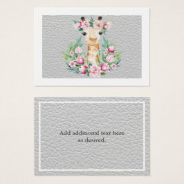 Raparigas Florais Rustic Giraffe Chamadas Boho Bon