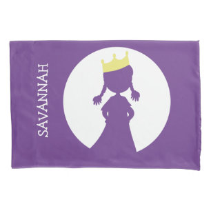 Raparigas princesas roxas personalizadas