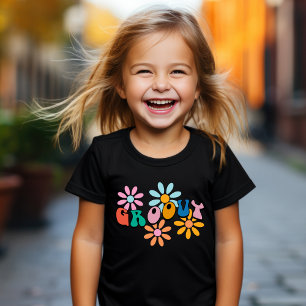 Raparigas Retro "Groovy" - Camisa Básica