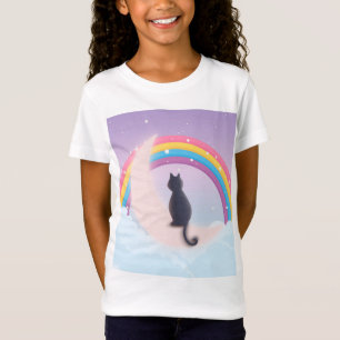 Raparigas T- Camisa com arco-íris