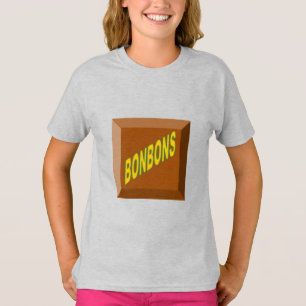 Raparigas Tampas Cinzas de Camisa CHOCOLAT BONBONS