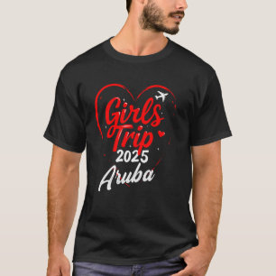 Raparigas Trip Aruba 2025 Camisas Férias Férias Fi