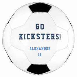 Rapaz Adolescente Esportivo Equipe Azul Bola Simpl