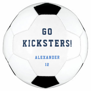 Rapaz Adolescente Esportivo Equipe Azul Bola Simpl