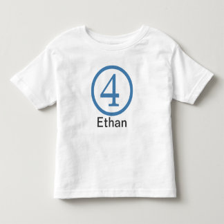 Rapaz Personalizável da Camisa do Quarto Aniversár