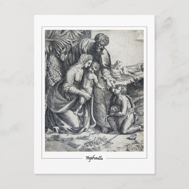 Raphael #212 - Cartão Postal de Arte Fina (Frente)