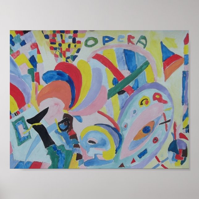 Raphael Canossa Paris Opera poster (Frente)