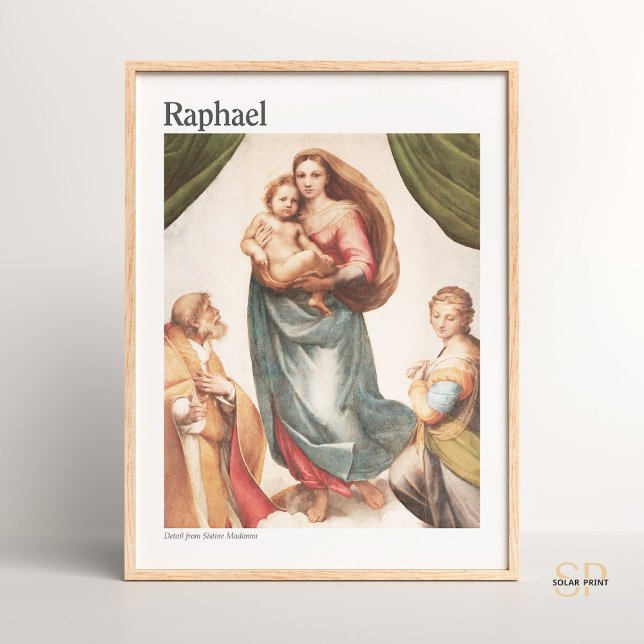 Raphael Vintage Art Impressão da Sistina Madonna (Criador carregado)