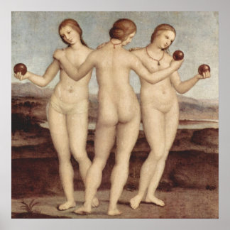 Raphael's Three Graces Poster