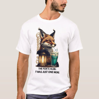 Raposa Astuta Camiseta Mais Uma Ronda