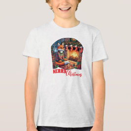 Raposa de Natal com Meias e Holly