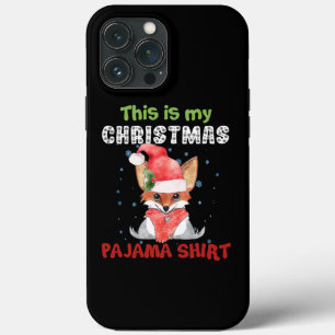 Raposa Esta É Minha Camisa De Pijama De Natal Cami
