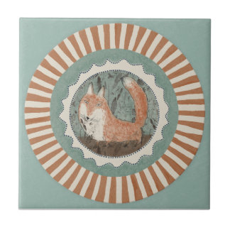 Raposa Fantasia Azul Terracota Aqua Teal