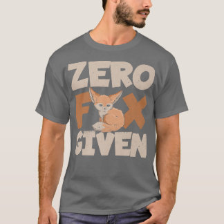 Raposa Zero dada Pun para uma Camiseta Fennec Fox