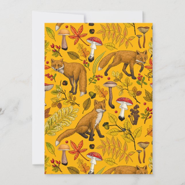 Raposas de outono em laranja (Frente)