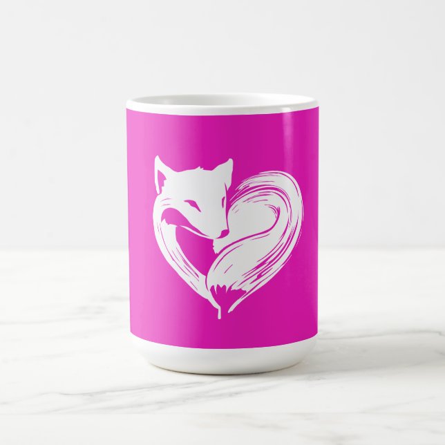 Raposas do amor - branco da caneca (Centro)
