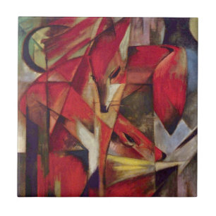 Raposas por Franz Marc, Arte de Cubismo Abstrato V