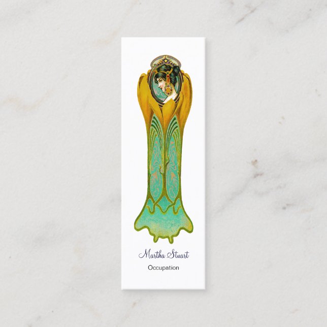 Raptura de Flor ~ Cartão de visita Slim (Frente)