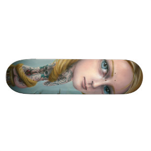 Rapunzel o skate da menina do tatuagem