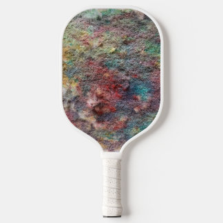 Raque de Pickleball Abstrata Colorida