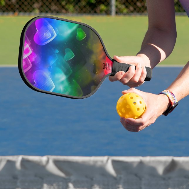 Raque de Pickleball com Desenho de Coração (Criador carregado)