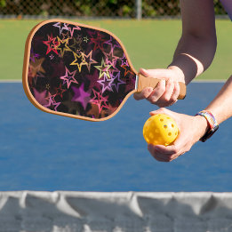 Raque de Pickleball com Desenho de Estrela