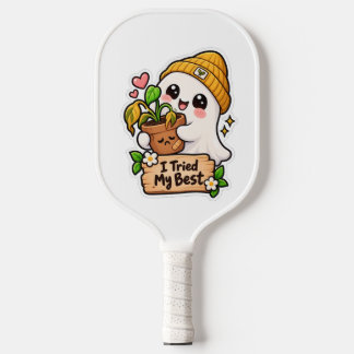 Raque de Pickleball Fantasma Fofo “Tentei o Meu Me