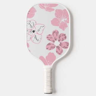 Raque de Pickleball Floral Rosa